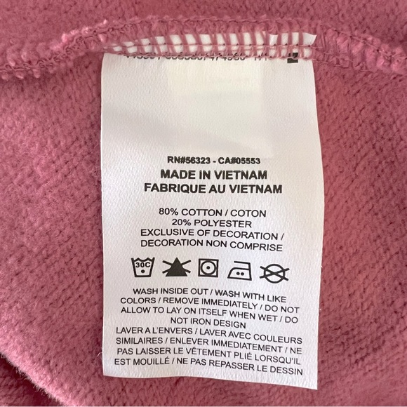 Nike NWT Club Fleece Crewneck Desert Berry Pink Glitter Sweatshirt ~ 1X - Picture 10 of 13